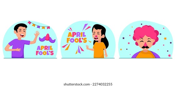 April Fools Flat Bundle Design