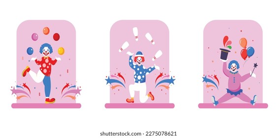 April Fools Flat Bundle Design Illustration