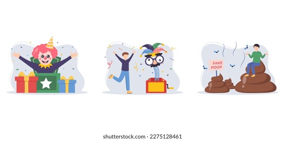 April Fools Flat Bundle Design