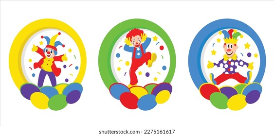 April Fools Flat Bundle Design Illustration