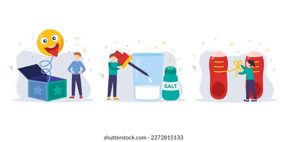 April Fools Flat Bundle Illustration
