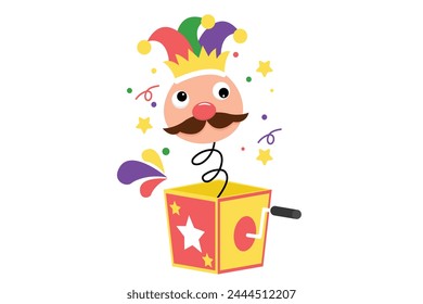 April Fools Flat Design Illustration