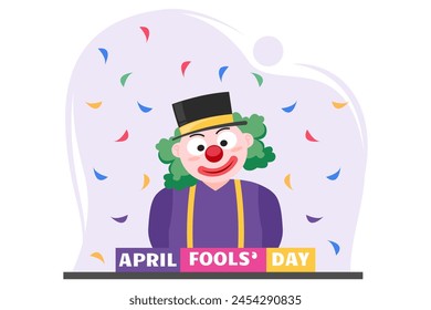 April Fools Flat Design Illustration