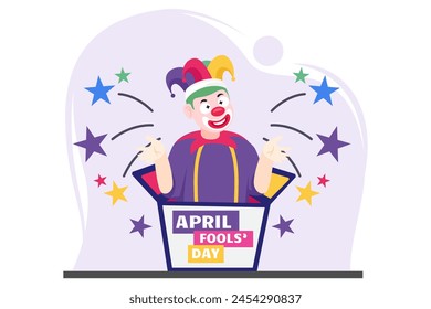 April Fools Flat Design Illustration