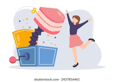 April Fools Flat Illustration Design