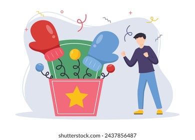 April Fools Flat Illustration Design