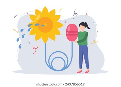 April Fools Flat Illustration Design