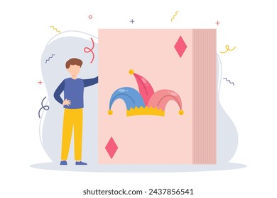 April Fools Flat Illustration Design