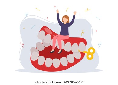April Fools Flat Illustration Design