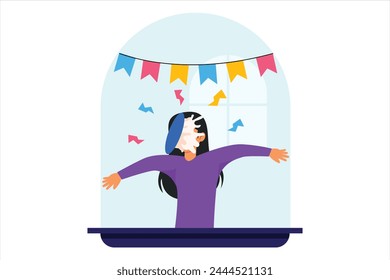 April Fools Flat Illustration Design