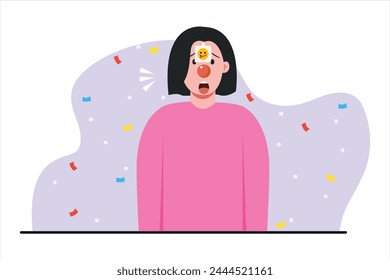 April Fools Flat Illustration Design