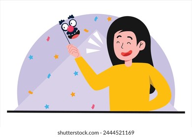 Diseño de ilustración plana de April Fools