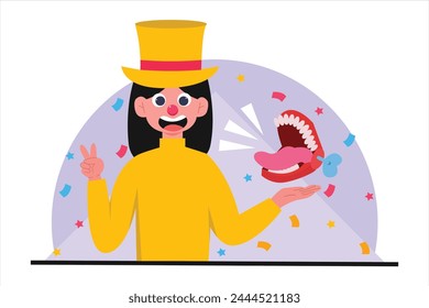 April Fools Flat Illustration Design