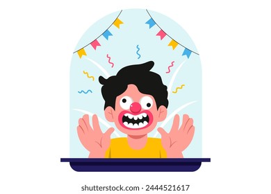 April Fools Flat Illustration Design