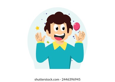 April Fools Flat Illustration Design