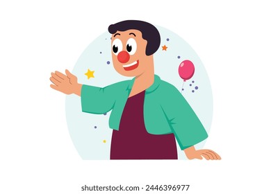 April Fools Flat Illustration Design