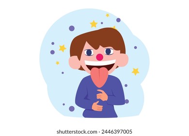 April Fools Flat Illustration Design