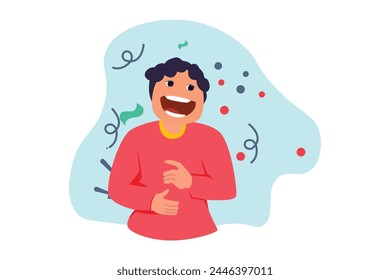 April Fools Flat Illustration Design