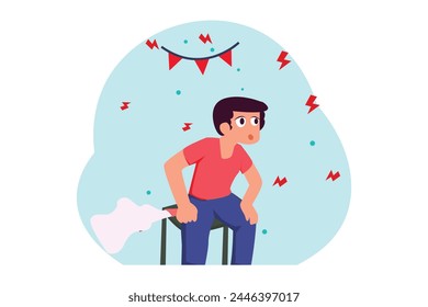 April Fools Flat Illustration Design