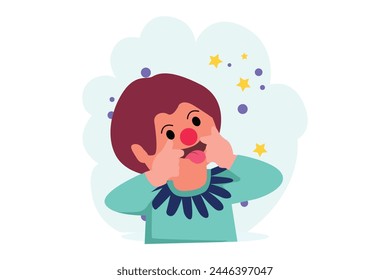 April Fools Flat Illustration Design