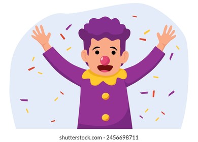 April Fools Flat Illustration Design