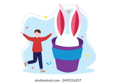 April Fools Flat Illustration Design