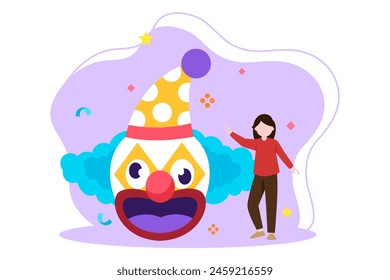 April Fools Flat Illustration Design