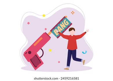 April Fools Flat Illustration Design