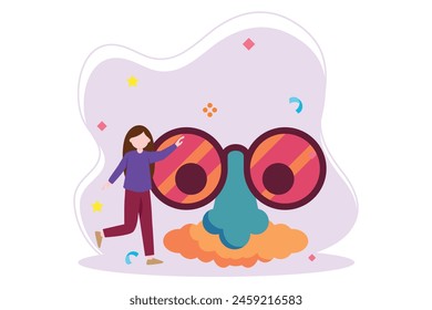 April Fools Flat Illustration Design