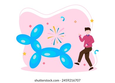 April Fools Flat Illustration Design