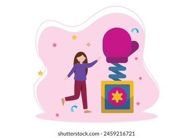 April Fools Flat Illustration Design