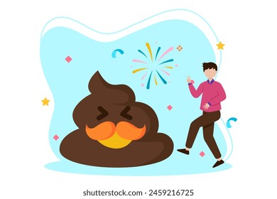 April Fools Flat Illustration Design