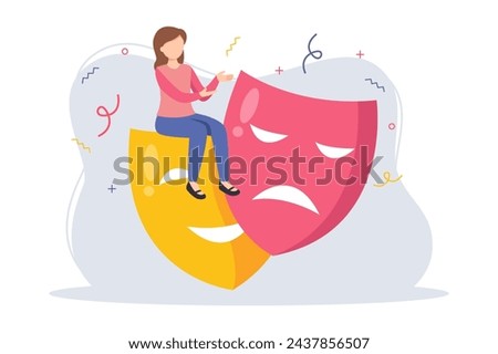 April Fools Flat Illustration Design