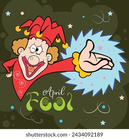 April Fools prank social post for 1st April vector file