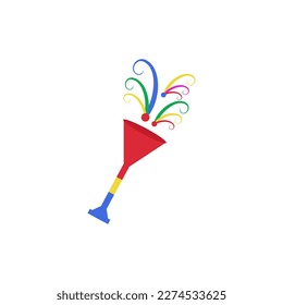 april fools trumpet icon design