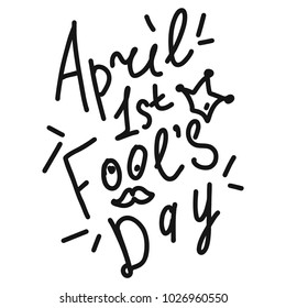 April Happy fool's day funny humor illustration