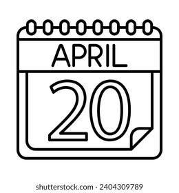 April Icon Design For Personal And Commercial Use