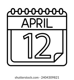 April Icon Design For Personal And Commercial Use