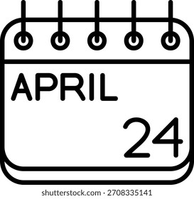 Icono de abril para su proyecto