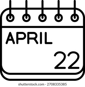 Ícone De abril Para O Seu Projeto