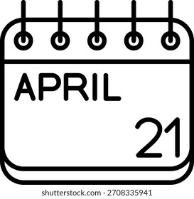 Ícone De abril Para O Seu Projeto