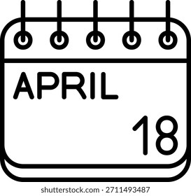 Ícone De abril Para O Seu Projeto
