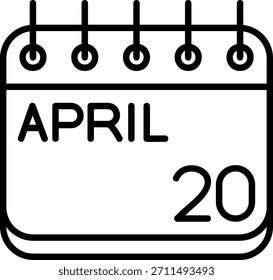 Ícone De abril Para O Seu Projeto