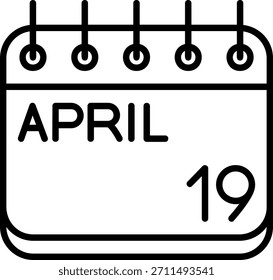 Ícone De abril Para O Seu Projeto