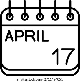 Icono de abril para su proyecto