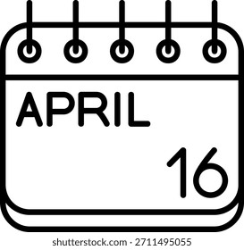 Ícone De abril Para O Seu Projeto