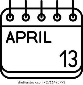 Ícone De abril Para O Seu Projeto