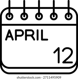 Ícone De abril Para O Seu Projeto