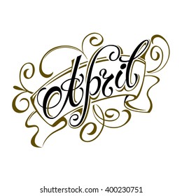 April lettering