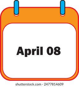 April Month 08 | Date Icon